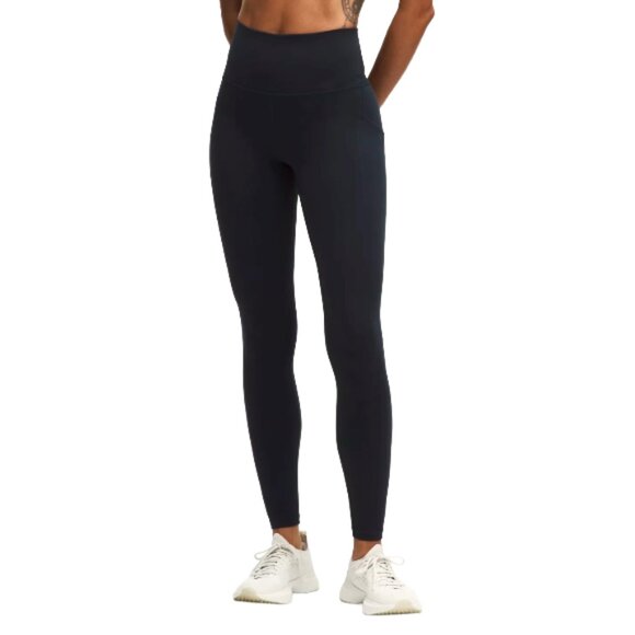 lululemon athletica Pants - Lululemon Navy Classic High Rise Leggings 10 Full Length Everyday Activewear